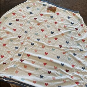 Kyte BABY White Multi-color Heart Car Seat Cover (Canopy)